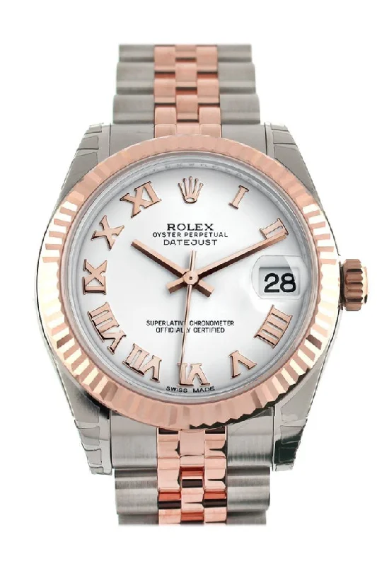 minimalistic watches for men with leather bands Rolex Datejust 31 White Roman Dial Fluted Bezel 18K Rose Gold Two Tone Jubilee Ladies Watch 178271 Pre-owned minimalistic watches for men with leather bands Rolex Datejust 31 White Roman Dial Fluted Bezel 18K Rose Gold Two Tone Jubilee Ladies Watch 178271 Pre-owned