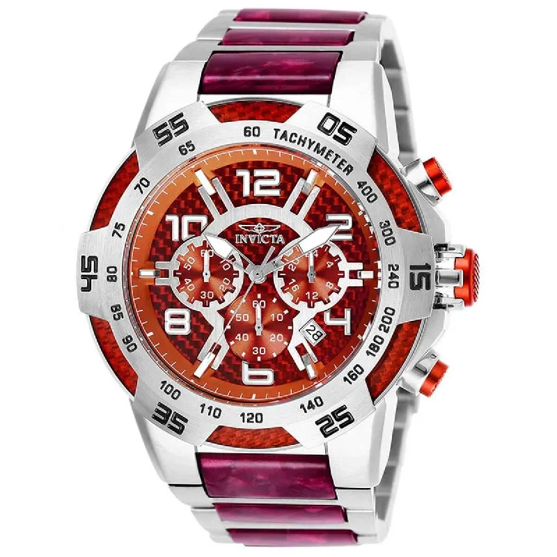 designer watches for special occasions Invicta Men's Watch - Speedway Red Dial Two Tone Silver and Red Bracelet | 25502 designer watches for special occasions Invicta Men's Watch - Speedway Red Dial Two Tone Silver and Red Bracelet | 25502