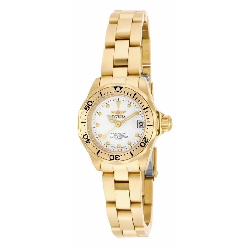 Watches with classic style for timeless appeal   Invicta Women's 17037 Pro Diver Gold-Tone Stainless Steel Watch