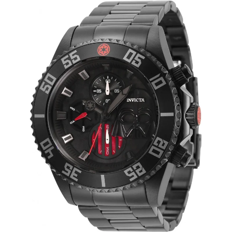 Watches with adjustable straps for a perfect fit Invicta Men's Watch - Star Wars Darth Vader Chrono Stainless Steel Bracelet | 34624 Watches with adjustable straps for a perfect fit Invicta Men's Watch - Star Wars Darth Vader Chrono Stainless Steel Bracelet | 34624