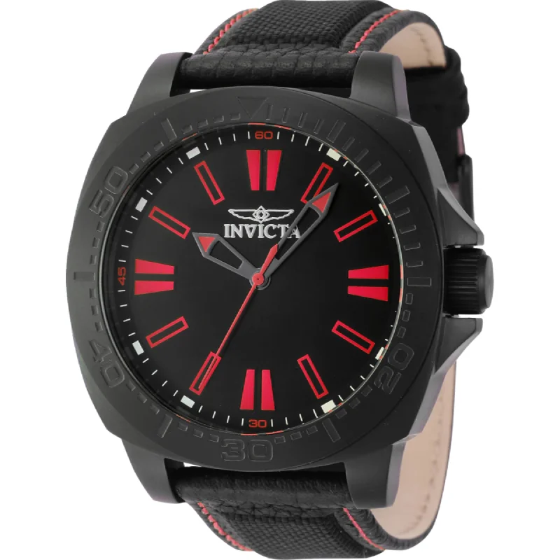 Luxury brand automatic watches for men Invicta Men's Watch - Speedway Quartz Black Brass Dial Nylon and Leather Strap | 46309 Luxury brand automatic watches for men Invicta Men's Watch - Speedway Quartz Black Brass Dial Nylon and Leather Strap | 46309