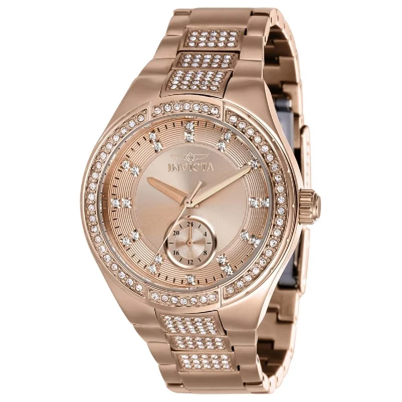 Watches with a stylish look Invicta Women's Quartz Watch - Specialty Rose Gold Tone Dial Bracelet | 38633 Watches with a stylish look Invicta Women's Quartz Watch - Specialty Rose Gold Tone Dial Bracelet | 38633