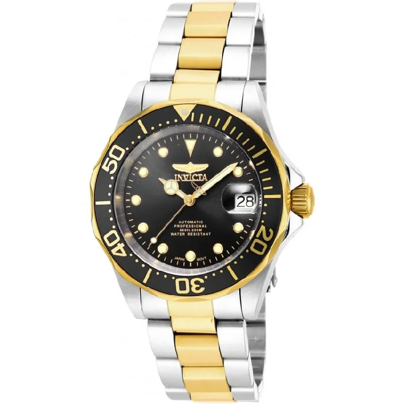 Luxury quartz watches with high-end movements Invicta Men's 17043 Pro Diver Automatic Gold-Tone and Silver Stainless Steel Watch Luxury quartz watches with high-end movements Invicta Men's 17043 Pro Diver Automatic Gold-Tone and Silver Stainless Steel Watch