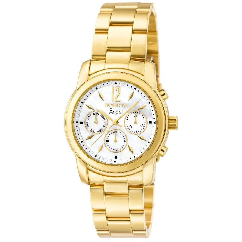 minimalistic watches for men with leather bands Invicta Women's 0465 Angel Multi-Function Gold-tone Stainless Steel Watch minimalistic watches for men with leather bands Invicta Women's 0465 Angel Multi-Function Gold-tone Stainless Steel Watch