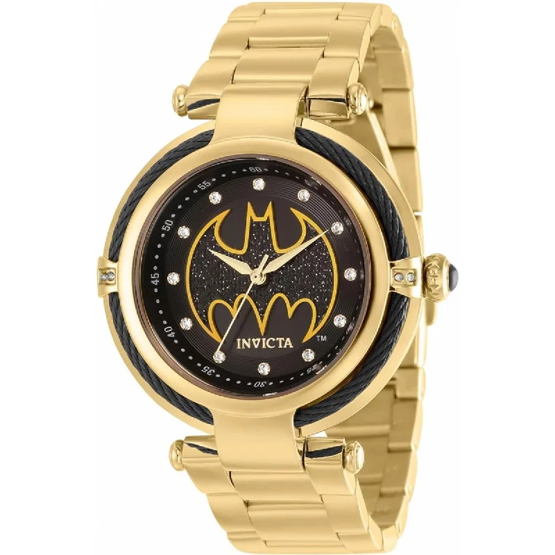 Watches with a stylish look Invicta Men's Japanese Quartz Watch - DC Comics Batman Yellow Gold Bracelet | 36955 Watches with a stylish look Invicta Men's Japanese Quartz Watch - DC Comics Batman Yellow Gold Bracelet | 36955