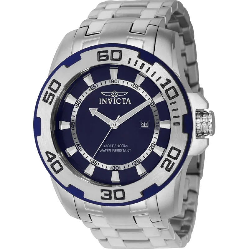Women's dress watches with elegant straps Invicta Men's Watch - Pro Diver Blue Dial Date Display Stainless Steel Case | 39108 Women's dress watches with elegant straps Invicta Men's Watch - Pro Diver Blue Dial Date Display Stainless Steel Case | 39108