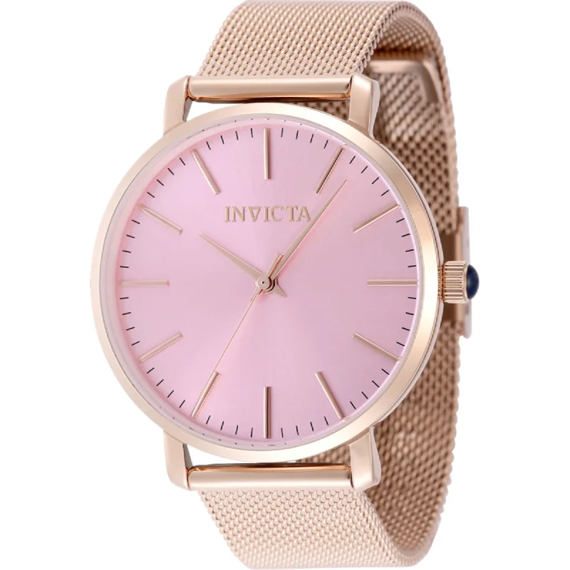 women’s watches with interchangeable bands Invicta Women's Watch - Angel Quartz Pink Dial Rose Gold Steel Mesh Bracelet | 48846 women’s watches with interchangeable bands Invicta Women's Watch - Angel Quartz Pink Dial Rose Gold Steel Mesh Bracelet | 48846