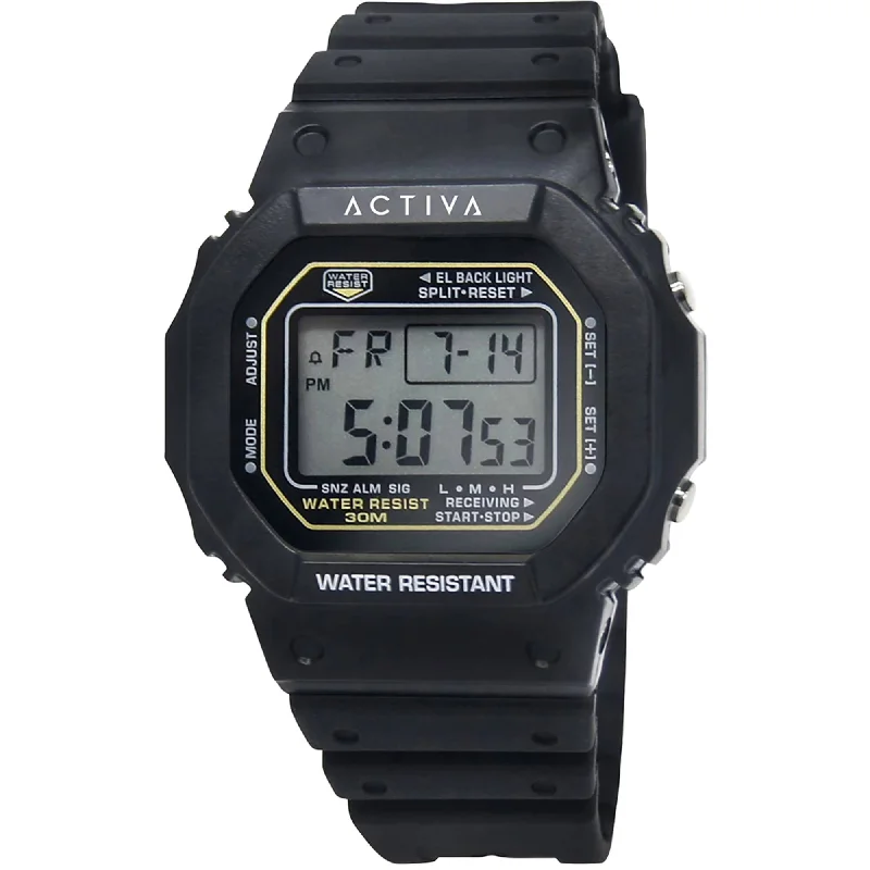 Luxury quartz watches with high-end movements Invicta Unisex Watch - Activa Digital Dial Black Silicone Strap | ACW424-002 Luxury quartz watches with high-end movements Invicta Unisex Watch - Activa Digital Dial Black Silicone Strap | ACW424-002