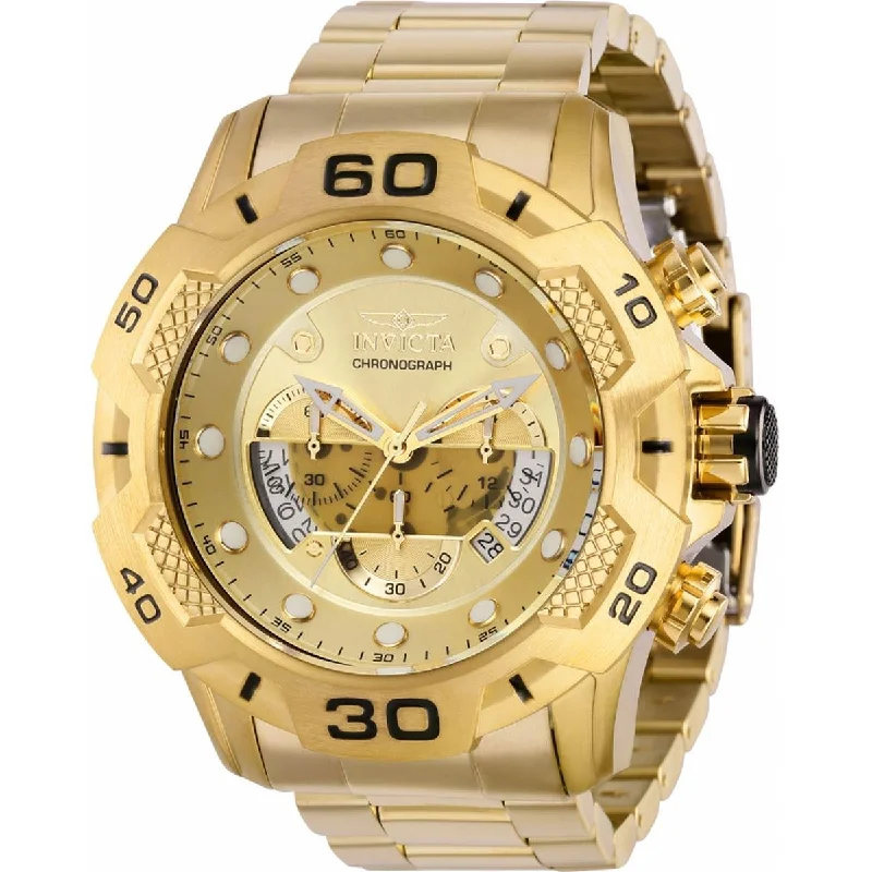 Watches for special occasions Invicta Men's Chronograph Watch - Speedway Chrono Yellow Gold Steel Bracelet | 36687 Watches for special occasions Invicta Men's Chronograph Watch - Speedway Chrono Yellow Gold Steel Bracelet | 36687