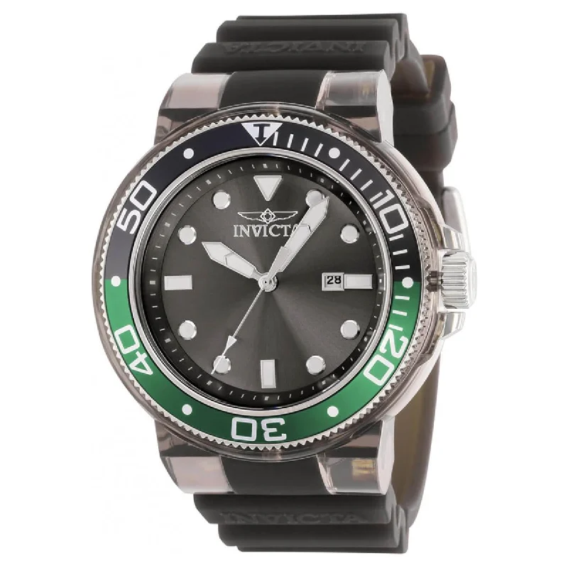 stylish watches for casual wear Invicta Men's Watch - Pro Diver Black and Green Rotating Bezel Rubber Strap | 38886 stylish watches for casual wear Invicta Men's Watch - Pro Diver Black and Green Rotating Bezel Rubber Strap | 38886