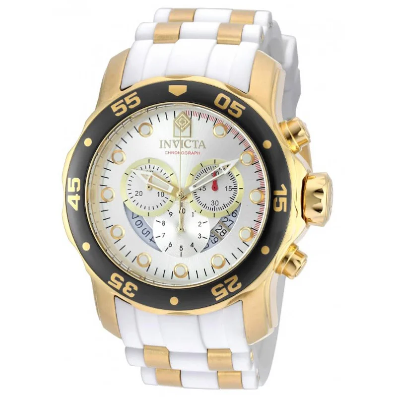 watches with custom engravings for gifts Invicta 20292 Men's Steel & Polyurethane Strap Swiss Quartz Pro Diver Chrono Silver Dial Date Watch watches with custom engravings for gifts Invicta 20292 Men's Steel & Polyurethane Strap Swiss Quartz Pro Diver Chrono Silver Dial Date Watch