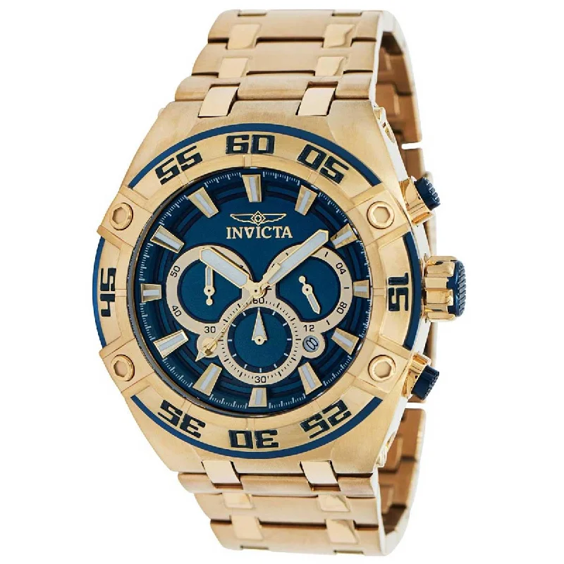 Watches made for exclusive collectors Invicta Men's Chronograph Watch - Coalition Forces Quartz Black and Gold Dial | 37641 Watches made for exclusive collectors Invicta Men's Chronograph Watch - Coalition Forces Quartz Black and Gold Dial | 37641