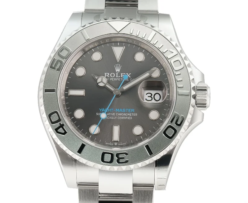 Watches for special occasions   40 Stainless Steel Platinum Bezel Dark Rhodium Dial