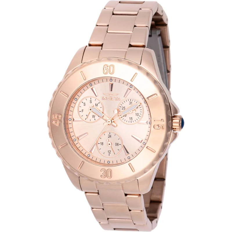 Modern design square dial watches Invicta Women's Watch - Angel Day-Date Rose Gold Stainless Steel Bracelet | 48403 Modern design square dial watches Invicta Women's Watch - Angel Day-Date Rose Gold Stainless Steel Bracelet | 48403