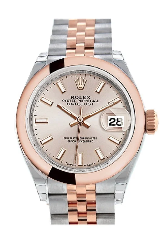 Watches with a classic look   Rolex Datejust 28 Sundust Dial Jubilee Ladies Watch 279161 NP