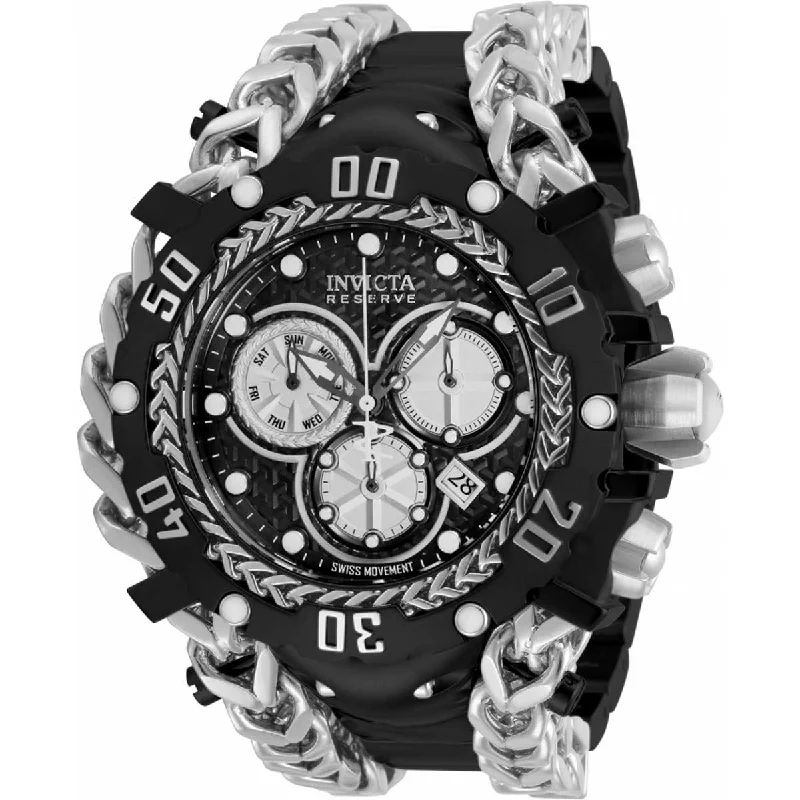 stylish watches for casual wear Invicta Men's Chronograph Watch - Gladiator Silver and Black Dial Bracelet | 34435 stylish watches for casual wear Invicta Men's Chronograph Watch - Gladiator Silver and Black Dial Bracelet | 34435