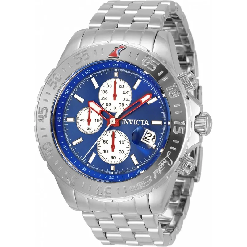 Watches for daily wear Invicta Men's Chronograph Watch - Cruiseline Blue and White Dial Bracelet | 33501 Watches for daily wear Invicta Men's Chronograph Watch - Cruiseline Blue and White Dial Bracelet | 33501