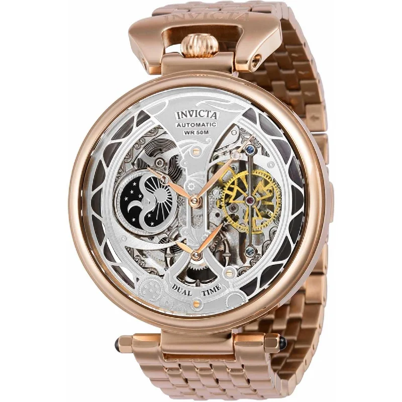 Watches for daily wear Invicta Men's Automatic Watch - Objet D Art Dual Time Rose Gold Bracelet | 38387 Watches for daily wear Invicta Men's Automatic Watch - Objet D Art Dual Time Rose Gold Bracelet | 38387