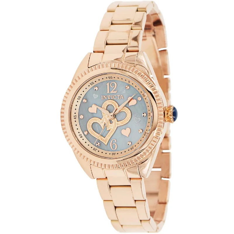 Formal watches for business people Invicta Women's Watch - Angel White Mother of Pearl with Double Heart Dial | 37121 Formal watches for business people Invicta Women's Watch - Angel White Mother of Pearl with Double Heart Dial | 37121