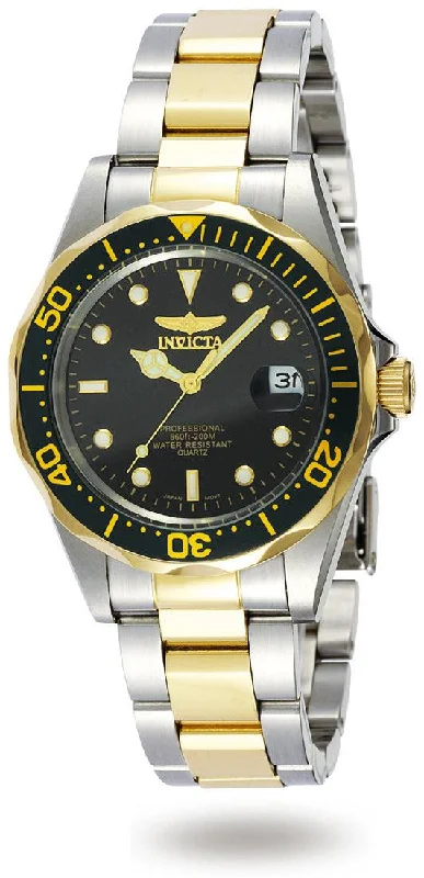 Watches with a sophisticated look Invicta 8934 Men's Two Tone Yellow Steel Bracelet Quartz Pro Diver Watches with a sophisticated look Invicta 8934 Men's Two Tone Yellow Steel Bracelet Quartz Pro Diver