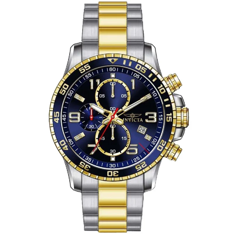 Formal watches for evening events Invicta Men's Specialty Watch - Chronograph Blue Dial Two Tone Steel Bracelet | 36984 Formal watches for evening events Invicta Men's Specialty Watch - Chronograph Blue Dial Two Tone Steel Bracelet | 36984