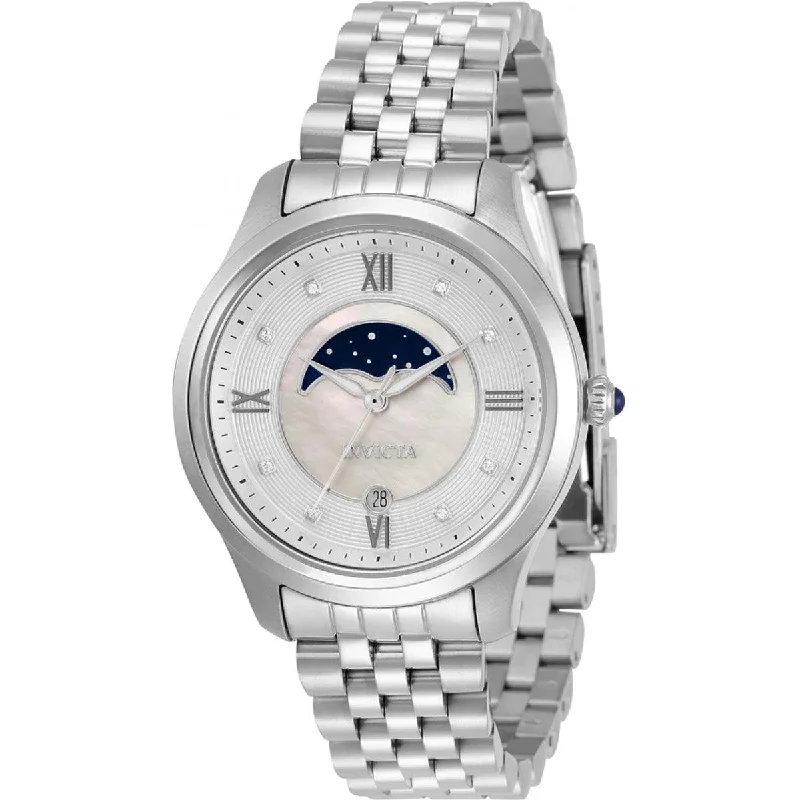 elegant dress watches for formal events Invicta Women's Quartz Watch - Specialty MOP Dial Silver Bracelet Diamond | 33589 elegant dress watches for formal events Invicta Women's Quartz Watch - Specialty MOP Dial Silver Bracelet Diamond | 33589