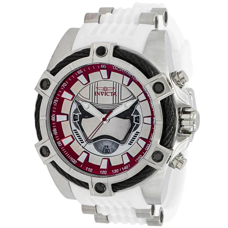 Luxury brand automatic watches for men Invicta Men's Watch - Star Wars Captain Phasma White and Silver Tone Strap | 37207 Luxury brand automatic watches for men Invicta Men's Watch - Star Wars Captain Phasma White and Silver Tone Strap | 37207