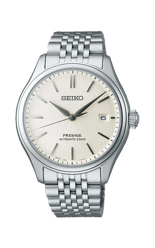 minimalistic watches for men with leather bands   Seiko Presage Classic Series SPB463J1