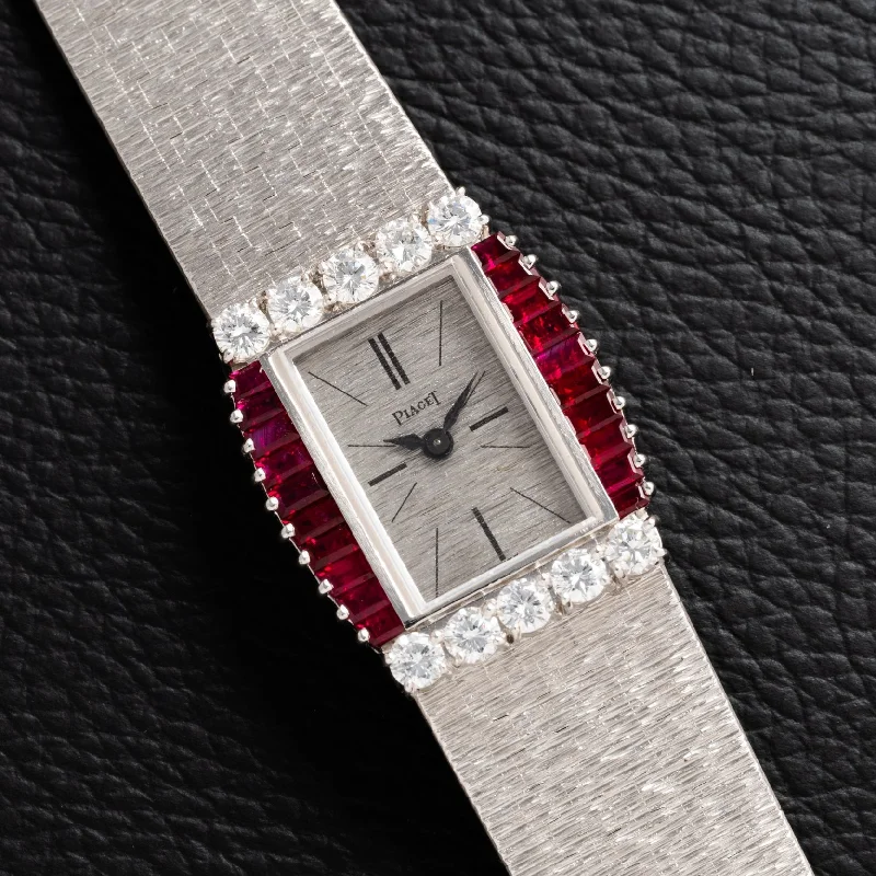 Watches with adjustable straps for a perfect fit   Piaget Ruby and Diamond Dress Watch
