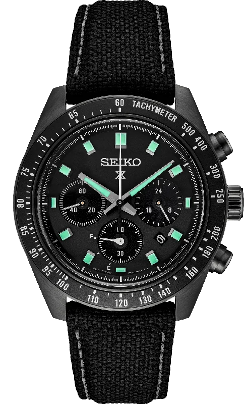 Watches for special occasions   Seiko Prospex Black Series Speedtimer Solar Chorongraph SSC923