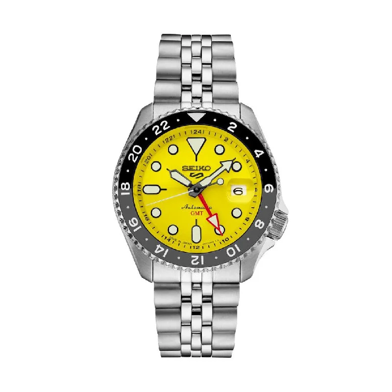 Modern design square dial watches   SSK017 5 Sports SKX GMT U.S. Special Creation 42.5mm - Yellow on Bracelet