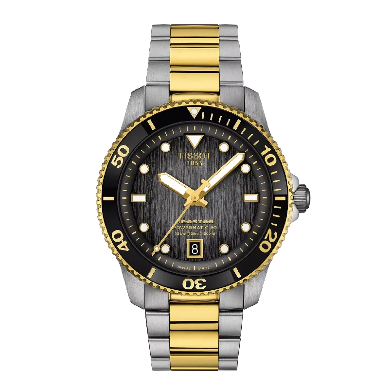 Formal watches for evening events   Tissot Seastar 1000- Powermatic 80- 40 mm