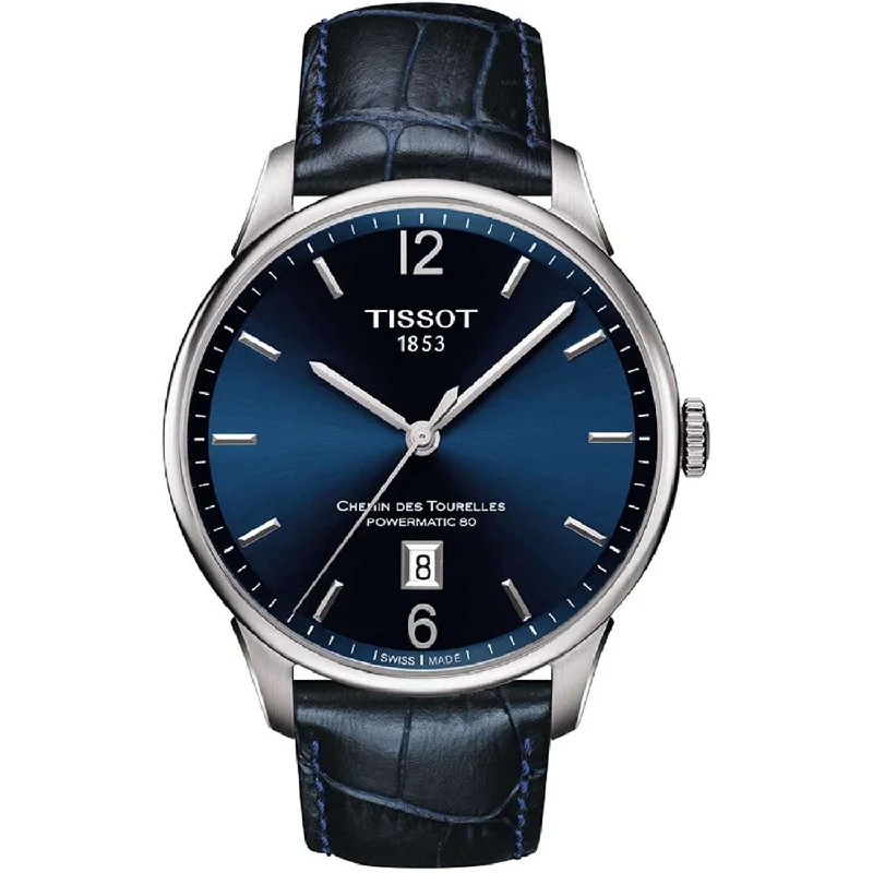 Watches with a sophisticated look   TISSOT CHEMIN DES TOURELLES POWERMATIC 80 SQUELETTE 42 MM MEN WATCH T0994071604700