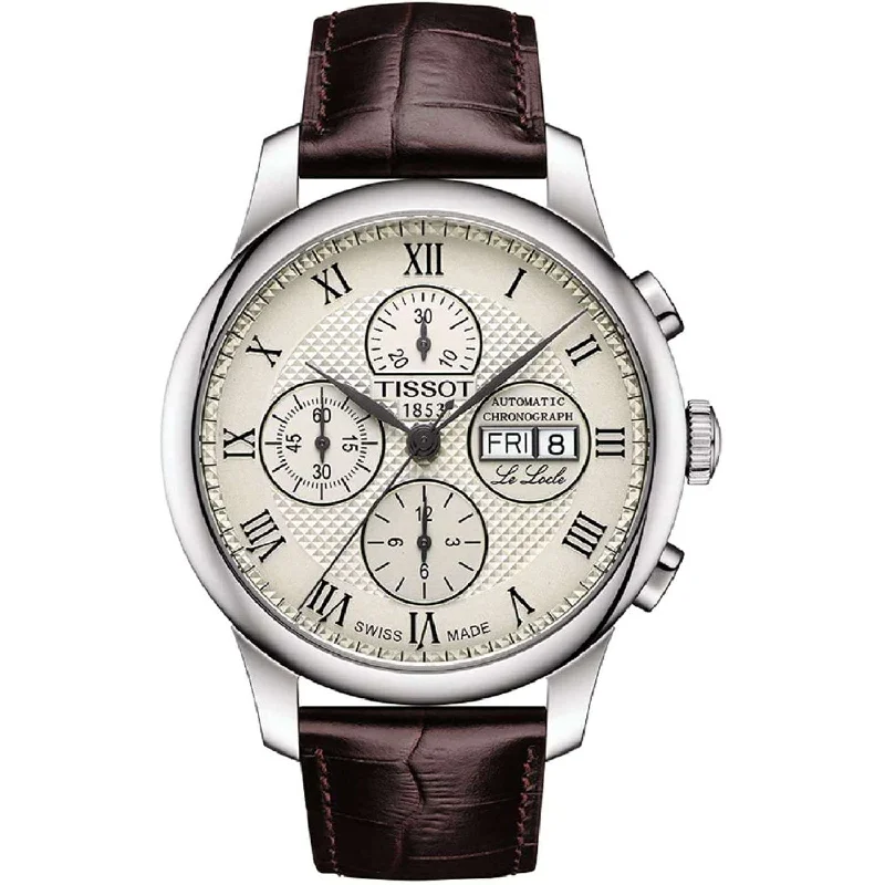 Vintage style quartz watches TISSOT LE LOCLE VALJOUX AUTOMATIC CHRONOGRAPH 42 MM MEN WATCH T0064141626300 Vintage style quartz watches TISSOT LE LOCLE VALJOUX AUTOMATIC CHRONOGRAPH 42 MM MEN WATCH T0064141626300