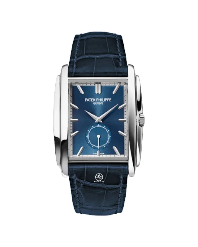 Watches with a sophisticated look   PATEK PHILIPPE Gondolo 5124G 18K White Gold Blue Sunburst Dial *MINT CONDITION*