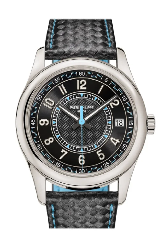 stylish watches for casual wear   Patek Philippe Calatrava Ebony Black Dial Watch 6007G-011