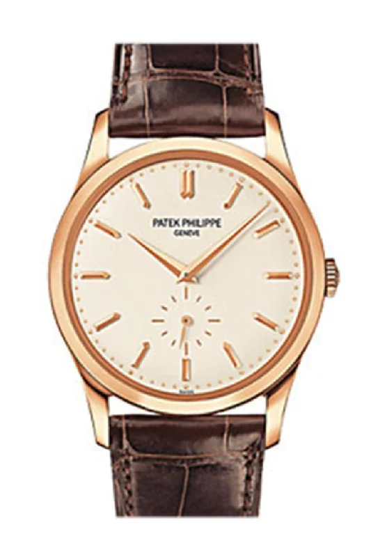 Casual watches for weekend outings   Patek Philippe Calatrava Mens Silver Dial Watch 5196R-001