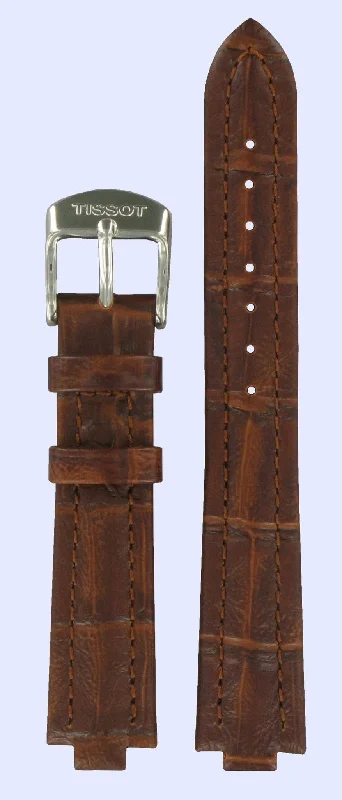Watches with a stylish look   Tissot T28211121 & T28211111 Watch Band T600013575 Brown Leather 07,5 mm PR 200