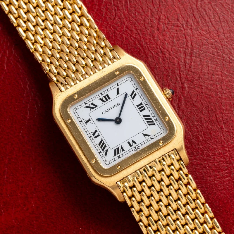 Watches with leather straps and quick release clasps   Cartier Santos Dumont