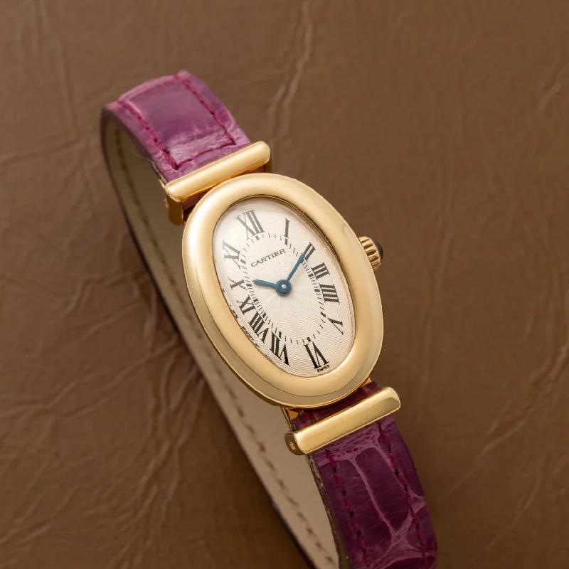 minimalistic watches for men with leather bands   Cartier Baignoire