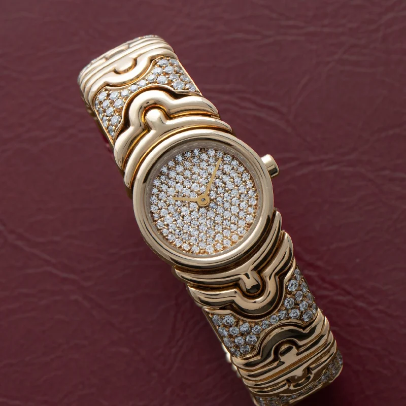 Watches with leather straps and quick release clasps   Bulgari Parentesi